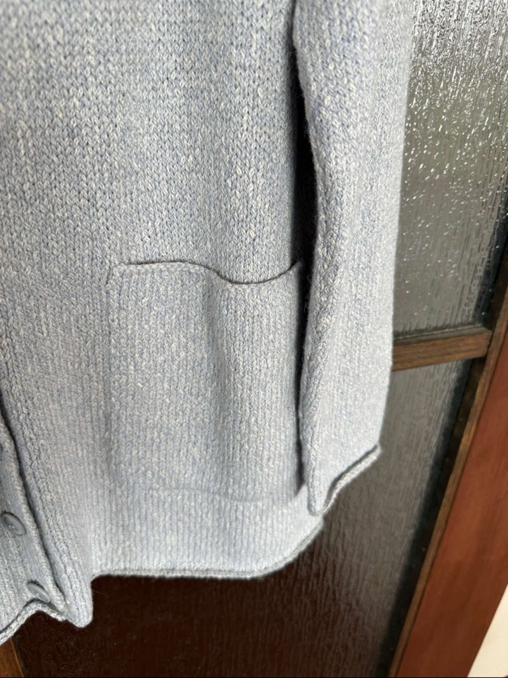 Eileen Fisher V-neck Organic Cotton Cardigan In Delphine Grey Alpaca Sm NWT - Picture 10 of 11